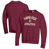 Men's Champion  Garnet Florida State Seminoles Athletics Logo Pullover Sweatshirt