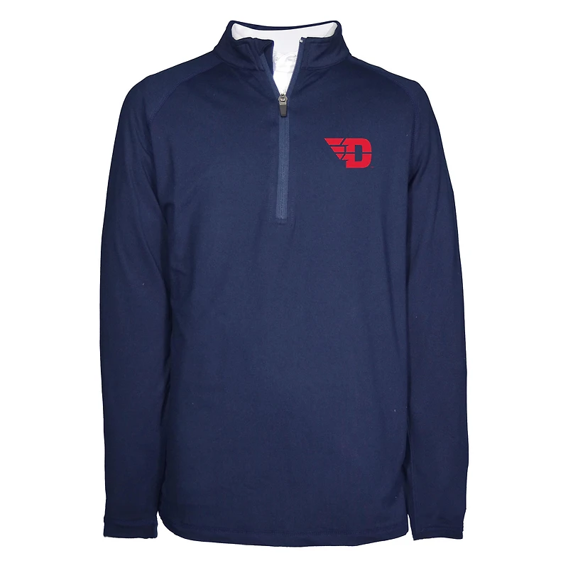 Youth Garb  Navy Dayton Flyers Matthew Quarter-Zip Top