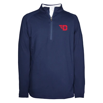 Youth Garb Navy Dayton Flyers Matthew Quarter-Zip Top
