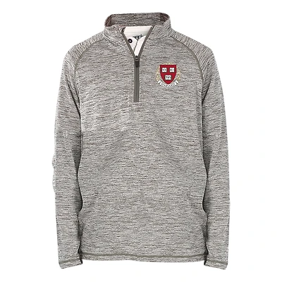 Youth Garb  Gray Harvard Crimson Matthew Quarter-Zip Top