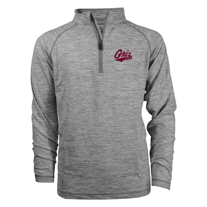Youth Garb  Gray Montana Grizzlies Matthew Quarter-Zip Top