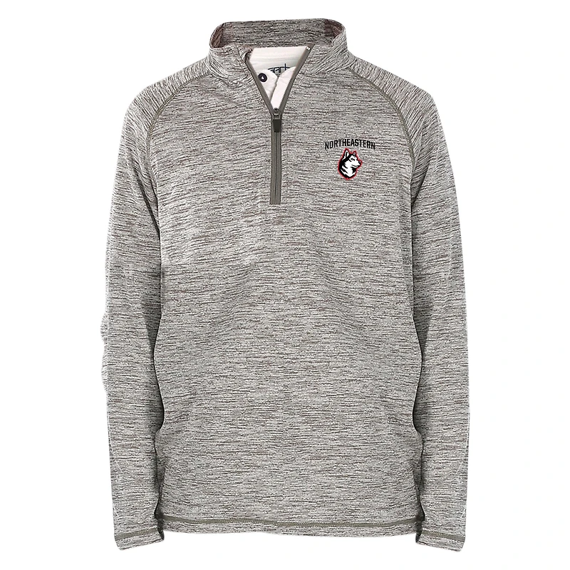 Youth Garb  Gray Northeastern Huskies Matthew Quarter-Zip Top
