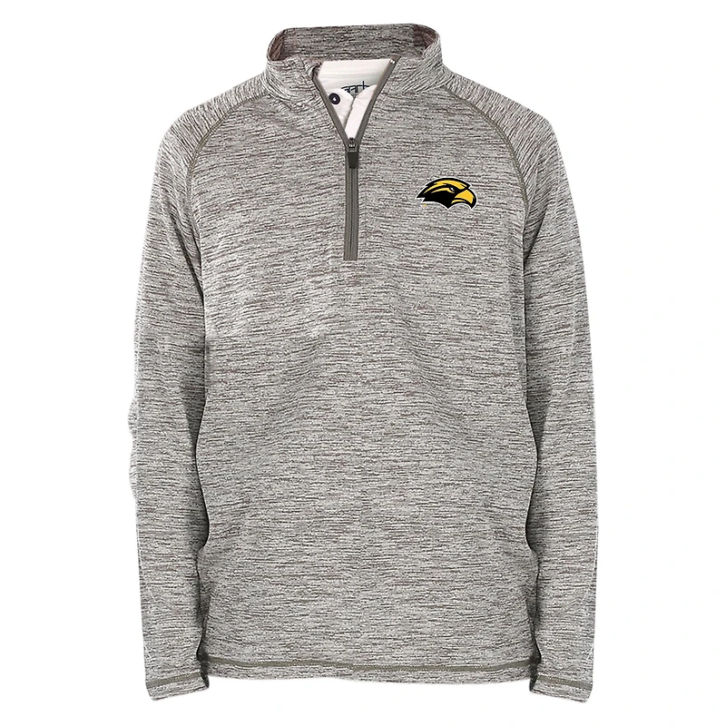 Youth Garb Gray Southern Miss Golden Eagles Matthew Raglan Quarter-Zip Top
