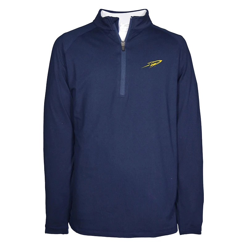 Youth Garb Navy Toledo Rockets Matthew Raglan Quarter-Zip Top