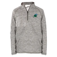 Youth Garb  Gray Tulane Green Wave Matthew Raglan Quarter-Zip Top