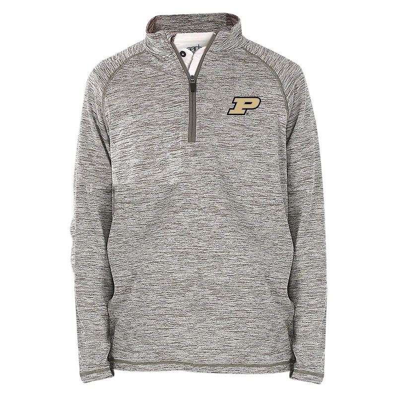Youth Garb  Gray Purdue Boilermakers Matthew Raglan Quarter-Zip Top