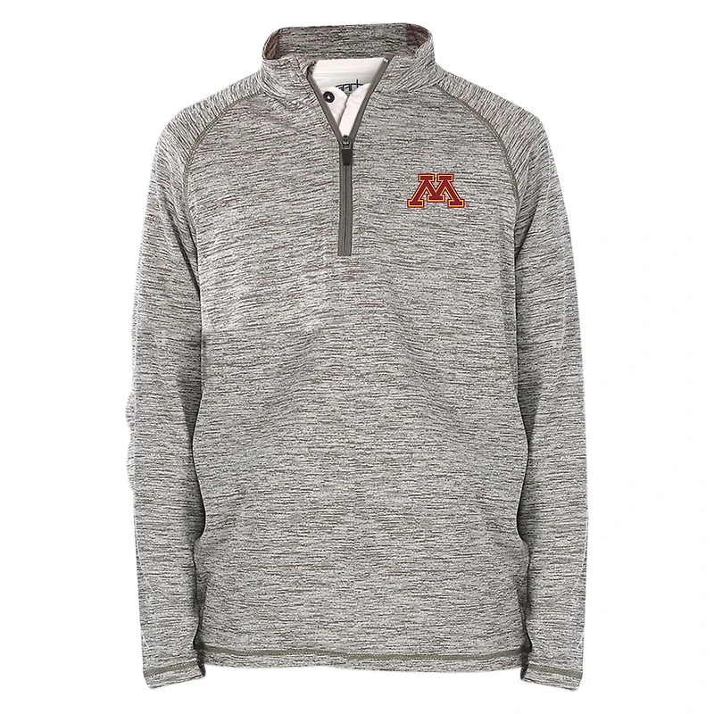 Youth Garb  Gray Minnesota Golden Gophers Matthew Raglan Quarter-Zip Top