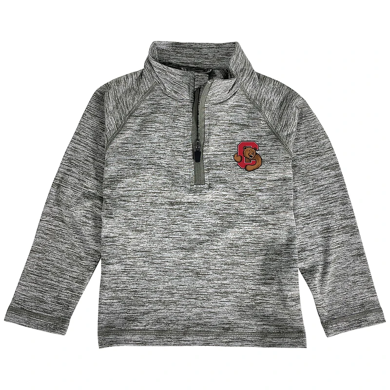 Toddler Garb  Gray Cornell Big Red Matthew Quarter-Zip Pullover Top