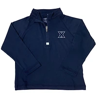Toddler Garb  Navy Xavier Musketeers Matthew Raglan Quarter-Zip Top