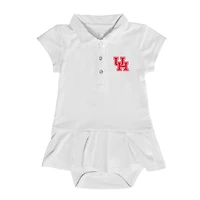 Girls Infant Garb  White Houston Cougars Caroline Cap Sleeve Polo Dress