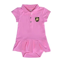 Girls Infant Garb  Pink Army Black Knights Caroline Cap Sleeve Polo Dress