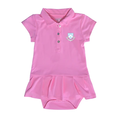 Girls Infant Garb  Pink Columbia University Caroline Cap Sleeve Polo Dress