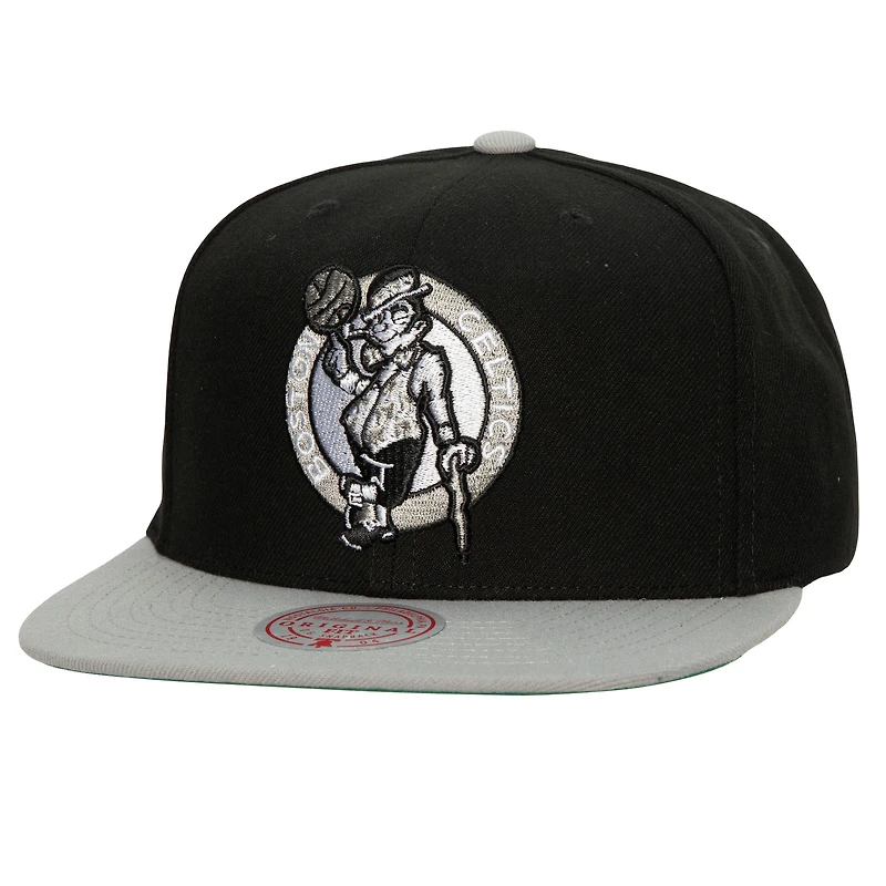 Men's Mitchell & Ness x Lids Black Boston Celtics Shady Snapback Hat