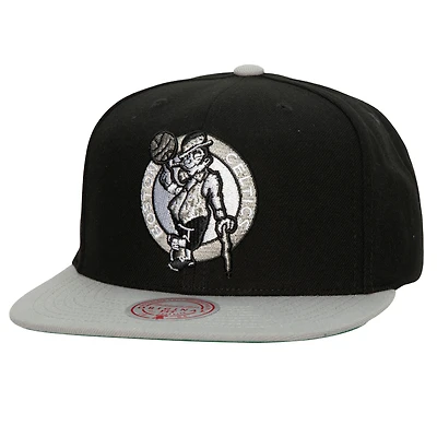 Men's Mitchell & Ness x Lids Black Boston Celtics Shady Snapback Hat