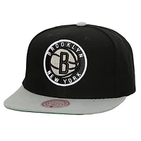 Men's Mitchell & Ness x Lids Black Brooklyn Nets Shady Snapback Hat