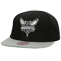 Men's Mitchell & Ness x Lids Black Charlotte Hornets Shady Snapback Hat