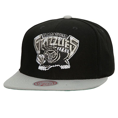 Men's Mitchell & Ness x Lids Black Vancouver Grizzlies Shady Snapback Hat