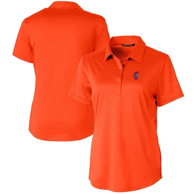 Women's Cutter & Buck  Orange Florida Gators Swinging Gator Prospect Textured Stretch Polo