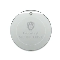 Mount Olive Trojans 3'' Glass Round Ornament