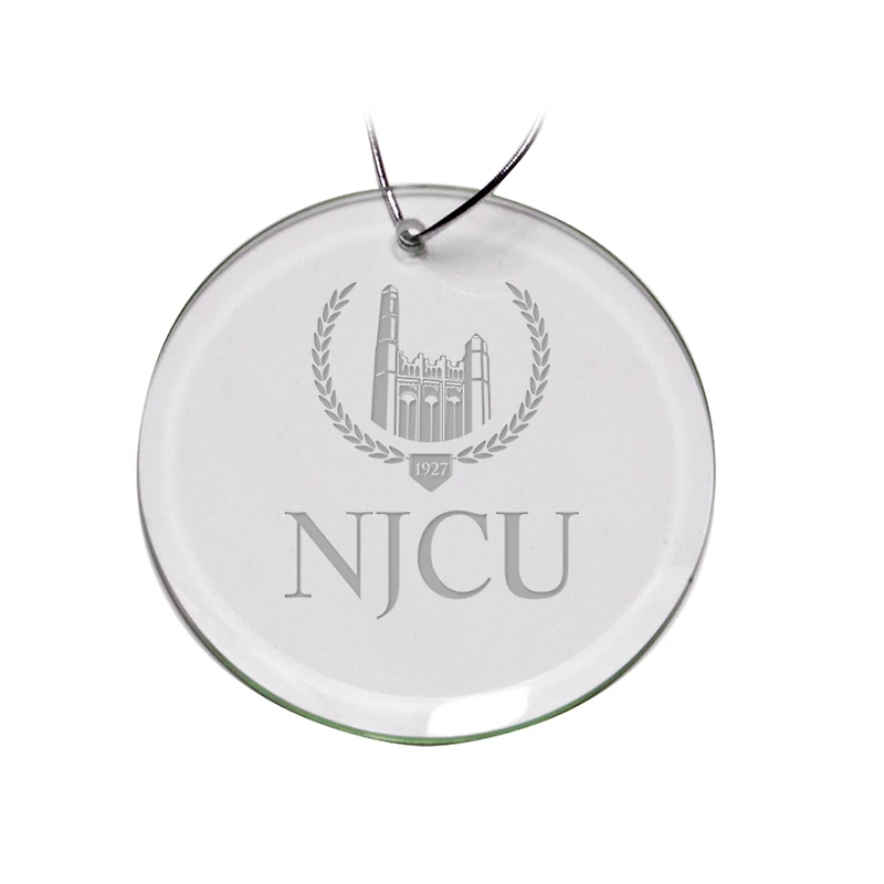 New Jersey City Gothic Knights 3'' Glass Round Ornament
