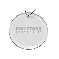 Point Park Pioneers 3'' Glass Round Ornament