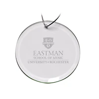 Rochester Yellow Jackets 3'' Glass Round Ornament