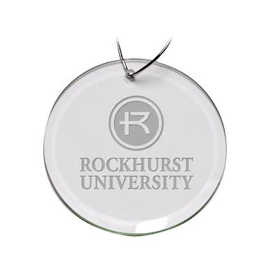 Rockhurst Hawks 3'' Glass Round Ornament