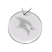 Saginaw Valley State Cardinals 3'' Glass Round Ornament