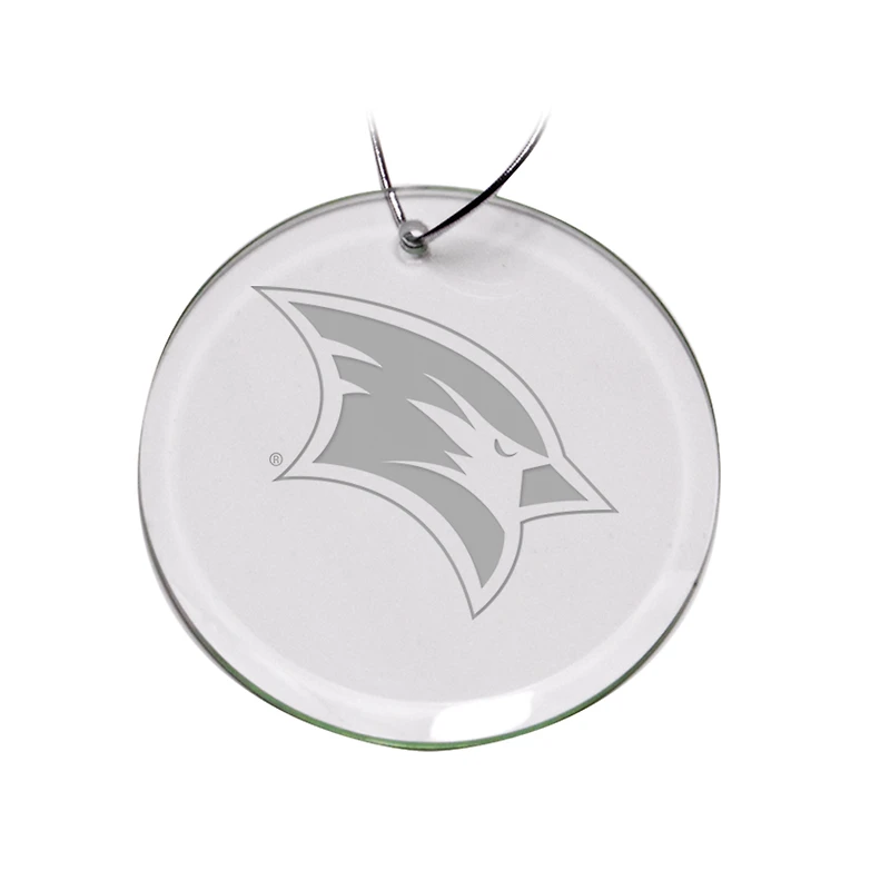 Saginaw Valley State Cardinals 3'' Glass Round Ornament
