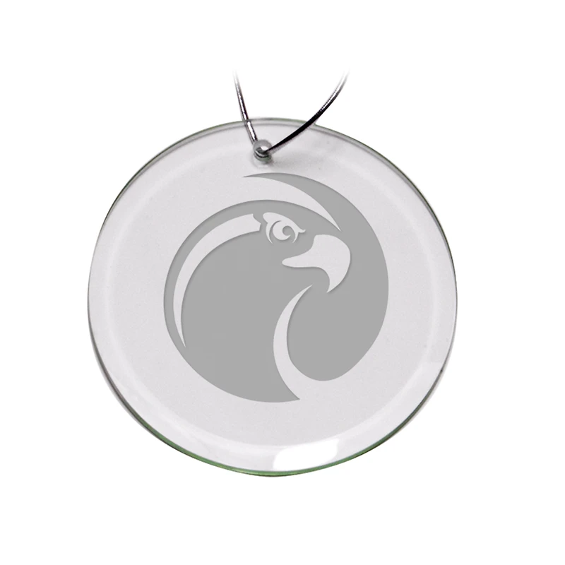 Seattle Pacific Falcons 3'' Glass Round Ornament