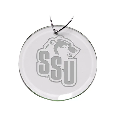 Shawnee State Bears 3'' Glass Round Ornament