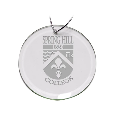 Spring Hill Badgers 3'' Glass Round Ornament