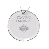 St. Mary's University Rattlers 3'' Glass Round Ornament