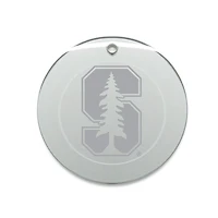 Stanford Cardinal 3'' Glass Round Ornament