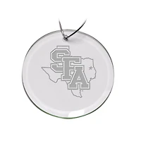 Stephen F Austin Lumberjacks 3'' Glass Round Ornament