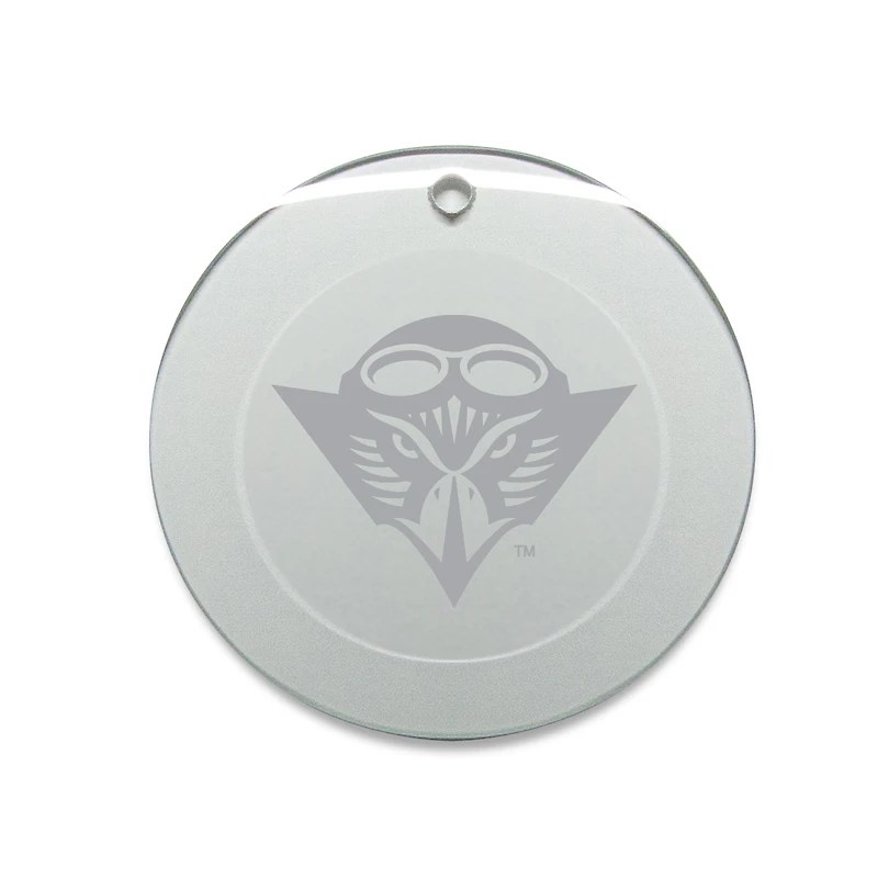 Tennessee-Martin Skyhawks 3'' Glass Round Ornament