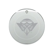 Tennessee-Martin Skyhawks 3'' Glass Round Ornament