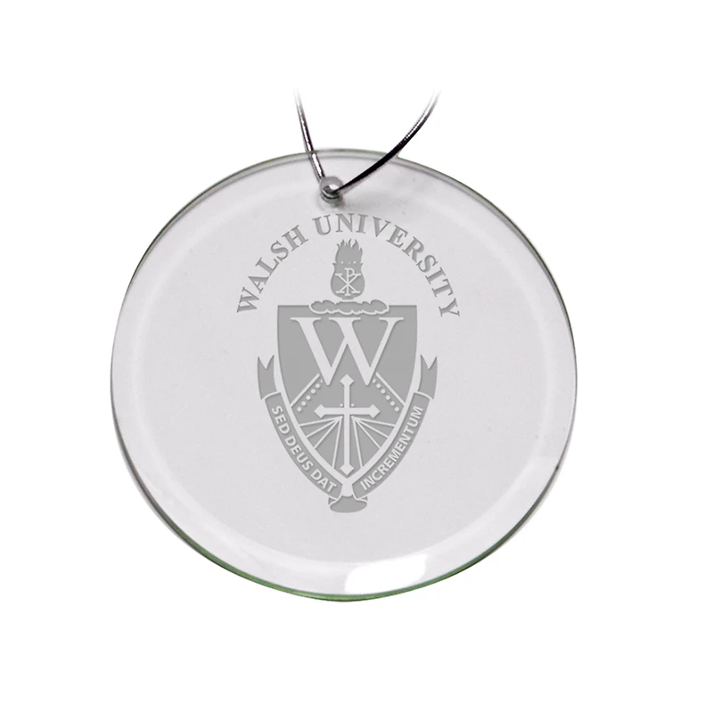 Walsh Cavaliers 3'' Glass Round Ornament