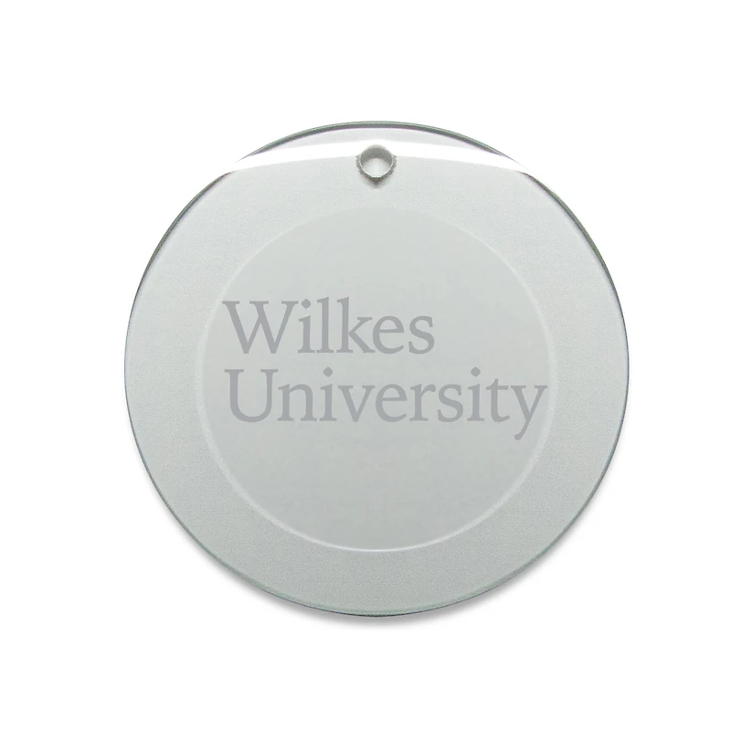 Wilkes Colonels 3'' Glass Round Ornament