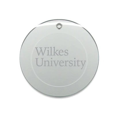 Wilkes Colonels 3'' Glass Round Ornament