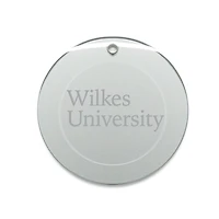 Wilkes Colonels 3'' Glass Round Ornament