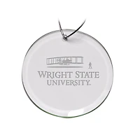 Wright State Raiders 3'' Glass Round Ornament