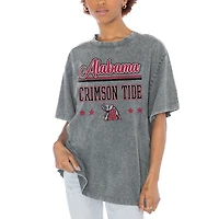 Women's Gameday Couture Gray Alabama Crimson Tide Here To Play Oversized T-Shirt