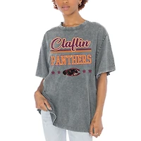 Women's Gameday Couture Gray Claflin Panthers Here To Play Oversized T-Shirt