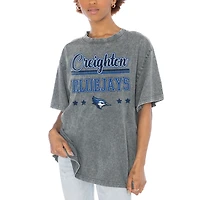 Women's Gameday Couture Gray Creighton Bluejays Here To Play Oversized T-Shirt
