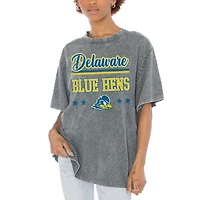 Women's Gameday Couture Gray Delaware Fightin' Blue Hens Here To Play Oversized T-Shirt