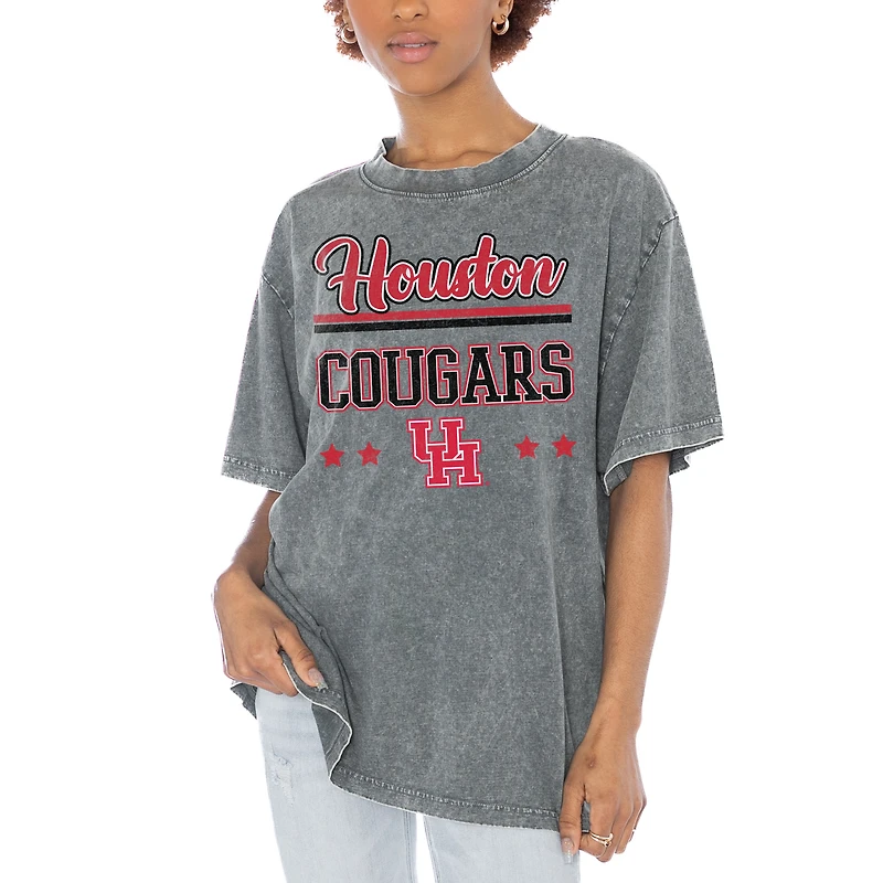 Women's Gameday Couture Gray Houston Cougars Here To Play Oversized T-Shirt