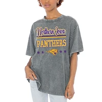 Women's Gameday Couture Gray Northern Iowa Panthers Here To Play Oversized T-Shirt