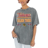 Women's Gameday Couture Gray Tuskegee Golden Tigers Here To Play Oversized T-Shirt