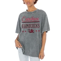Women's Gameday Couture Gray South Carolina Gamecocks Here To Play Oversized T-Shirt